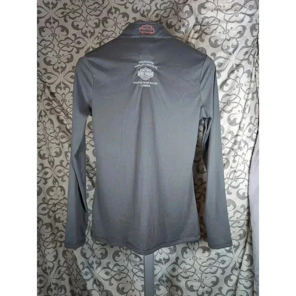 Womens Large Harley-Davidson 1/2 Zip Halifax Nova Scotia Pullover - Picture 5 of 7